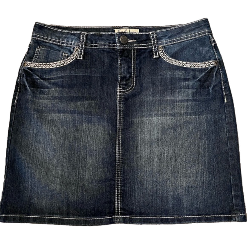 EARL JEAN Vintage Women’s Blue Denim Mini Skirt